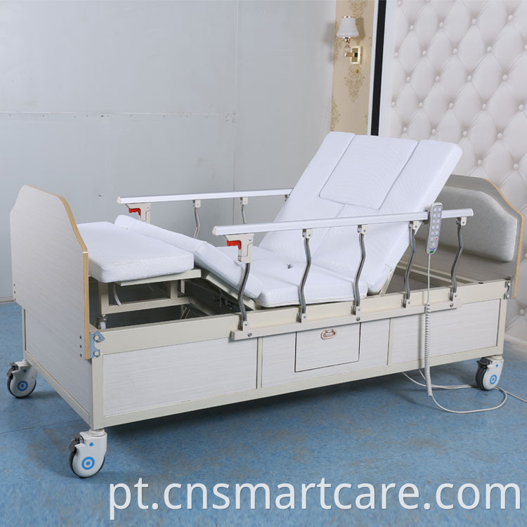 Anti -lateral Slip Electric Reclining Hospital Bed com camas